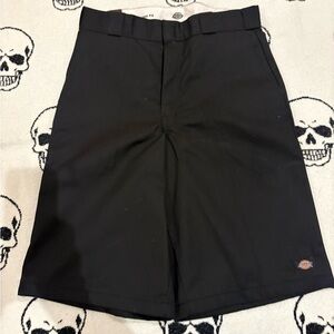Dickies Men's Black Flat Front Shorts